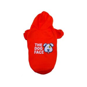 Chaqueta de Forro Polar Roja Estampado de Perrito
